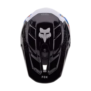 Helmet Visor FOX V3 RS Scans White Black Limited
