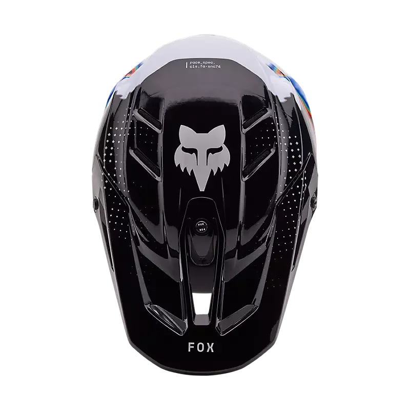 Helmet Visor FOX V3 RS Scans White Black Limited