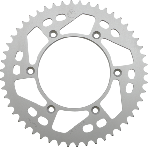 Aluminum rear sprocket Moose Honda grigia