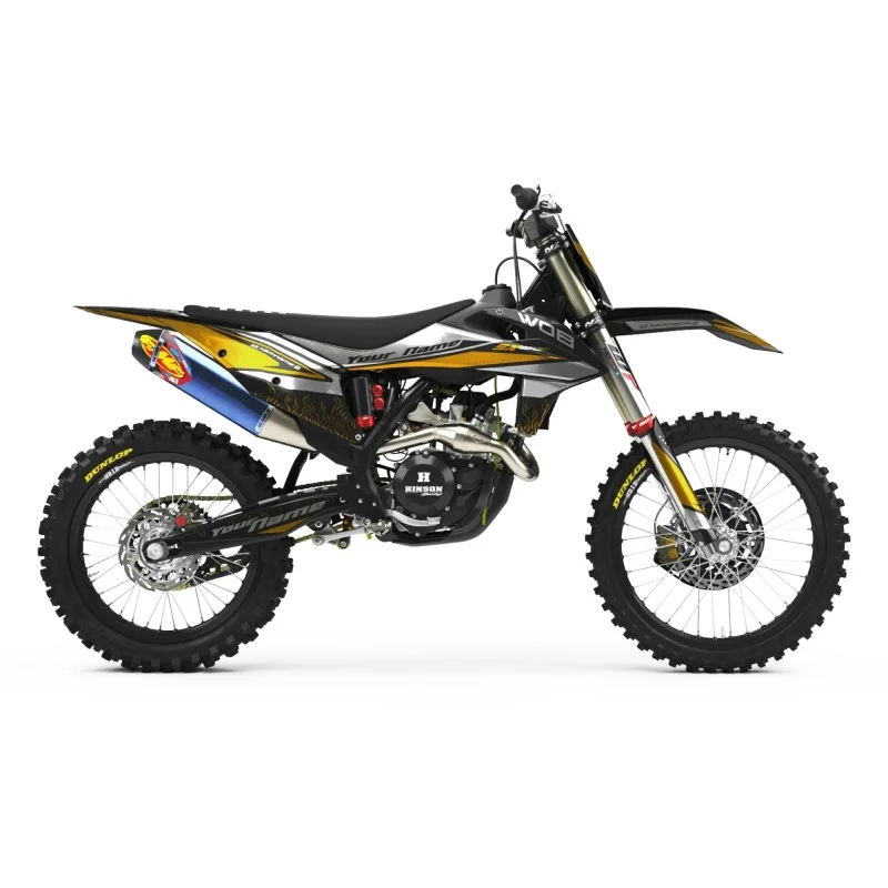 Kit Autocollants KTM "Full Chrome Gold