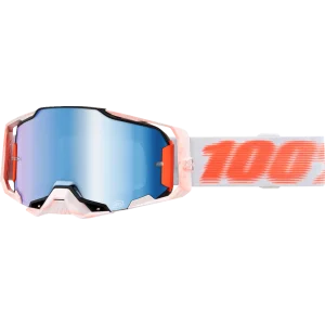 Crossbrille 100% Armega Tubular Mirror Blue