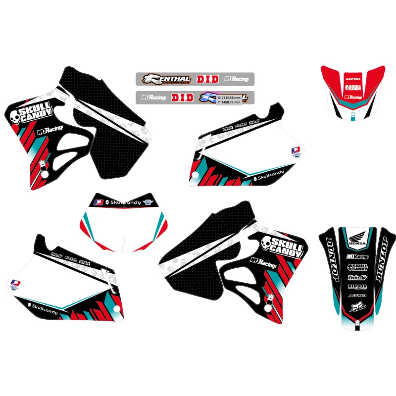 Replica Black graphic kit HM-Vent 50 2 Temps-125 4 Temps