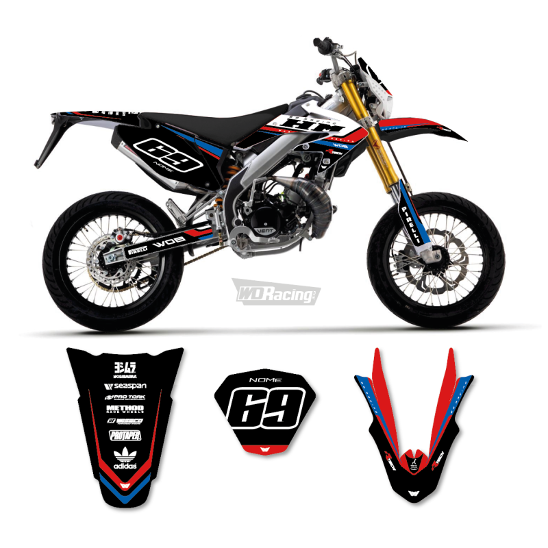 Graphic kit HM-Vent 50 2 stroke-125 4 stroke Cafe White