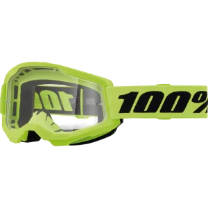 Crossbrille 100% Strata 2 Youth Gelb Clear