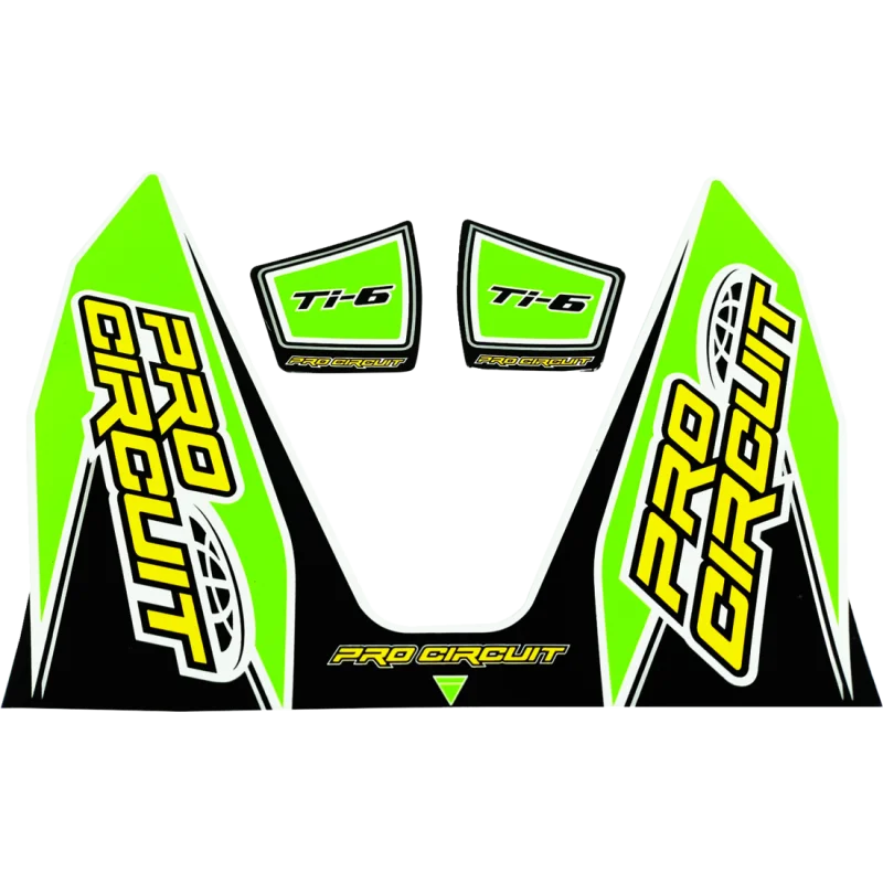 Adesivo Scarico Pro Circuit Ti6 Verde