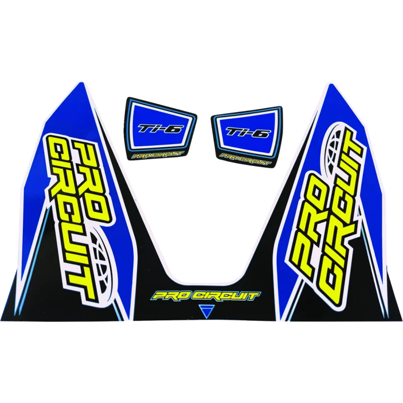 Adesivo Scarico Pro Circuit Ti6 Blu