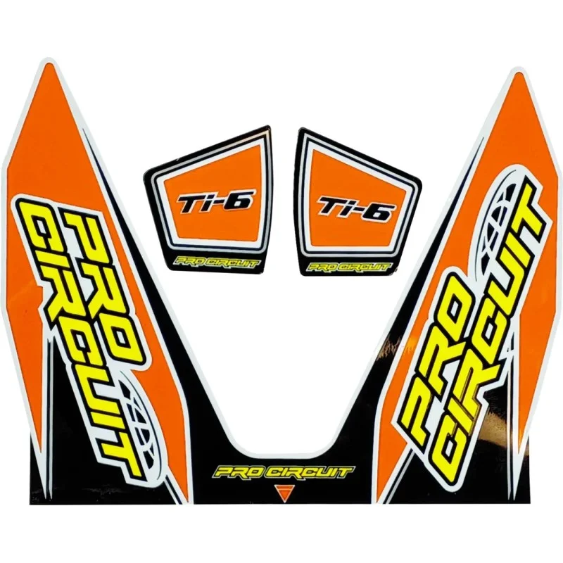 Adesivo Scarico Pro Circuit Ti6 Arancione