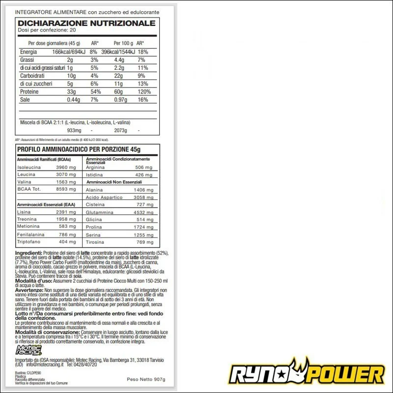 PROTEIN Premium Whey Chocolate Powder 10 Servings