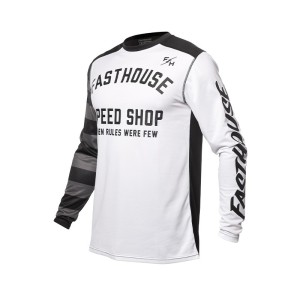 Maglia Fasthouse Carbon 24.1 Eternal bianco/nero