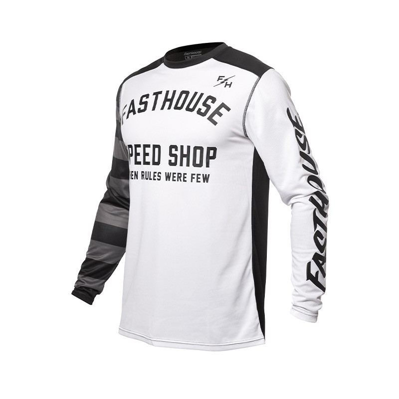 Trikot Fasthouse Carbon 24.1 Eternal weiß/schwarz