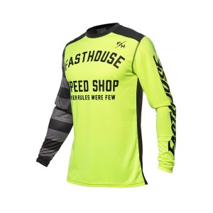 Jugend Trikot Fasthouse Carbon 24.1 Eternal High-Viz/schwarz