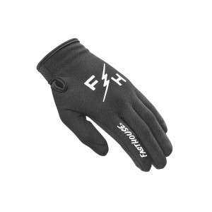 Guanti Fasthouse carbon bambino 24.1 Eternal Bianco-Nero