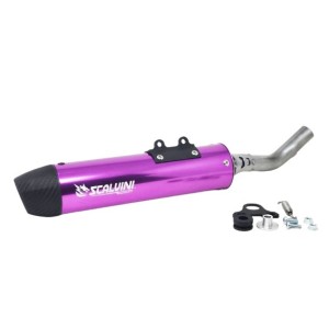 Silenziatore Scalvini "purple" | Yamaha YZ 125 05-21 Fantic XX 125 21 XE 125 21-22