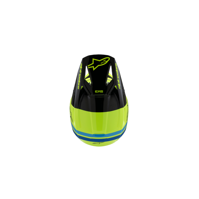 Youth Helmet Alpinestars SM3 Radium "yellow fluo black blue
