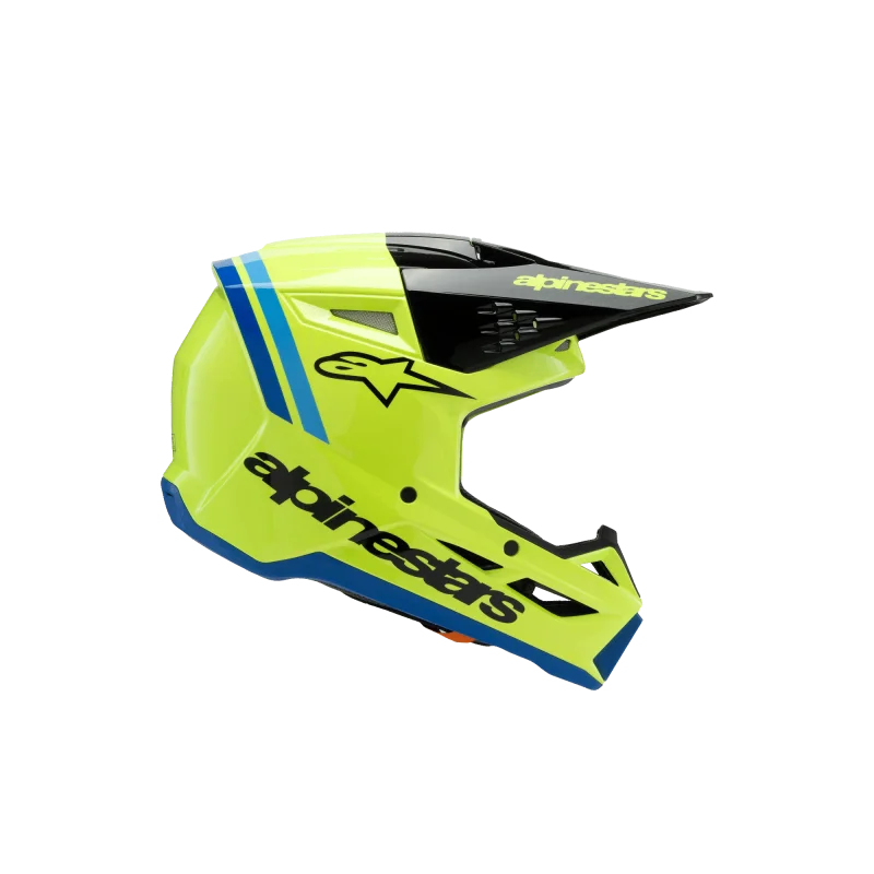 Casque youth Alpinestars SM3 Radium "yellow fluo black blue