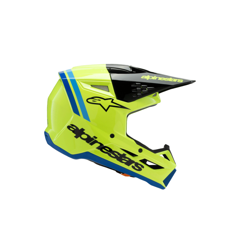 Youth Helmet Alpinestars SM3 Radium "yellow fluo black blue