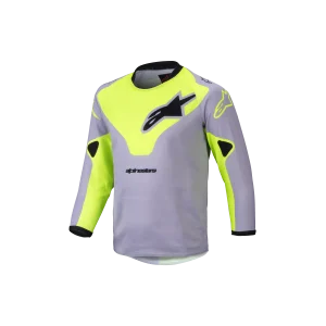 Jersey Alpinestars Kids Racer Veil "gray yellow fluo