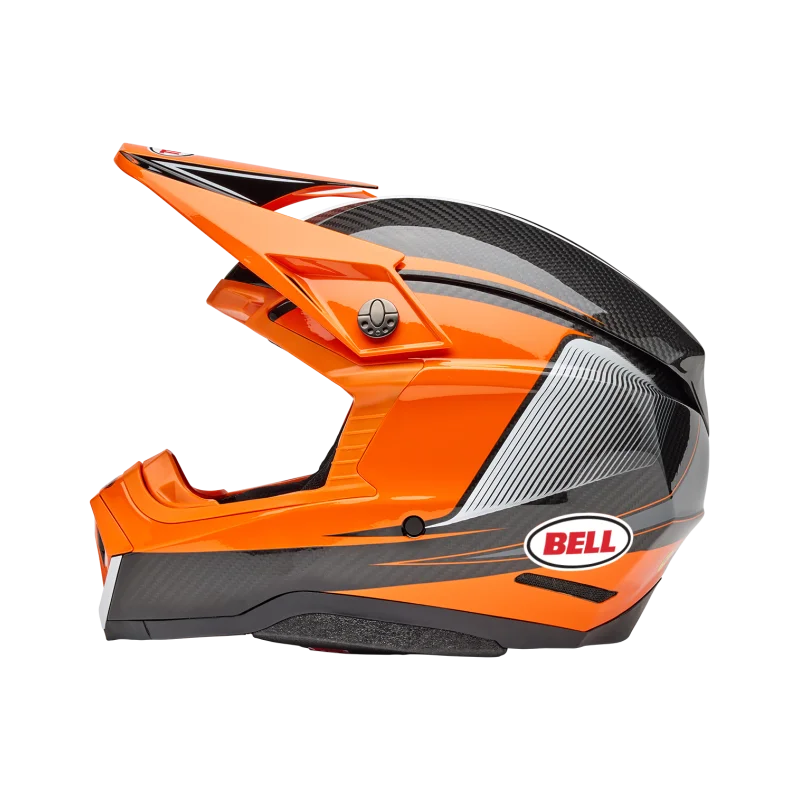 Casco Bell Moto 10 Spherical 2025 Evade Gloss Arancio/Nero