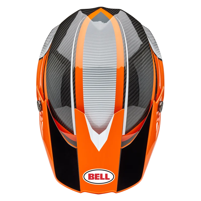 Casco Bell Moto 10 Spherical 2025 Evade Gloss Arancio/Nero