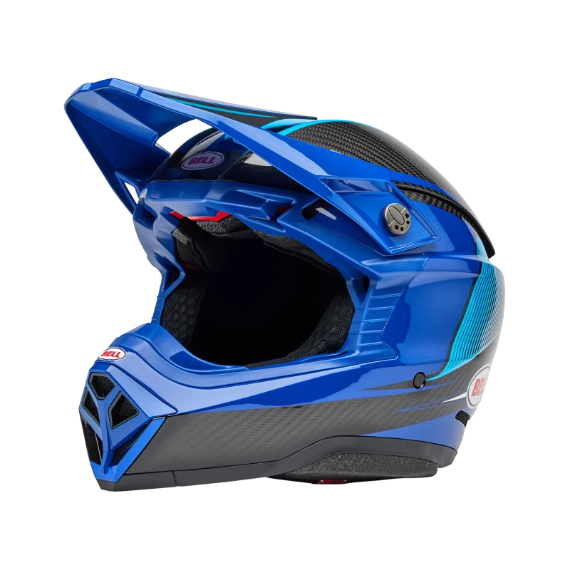 Helm Bell Moto 10 Spherical 2025 Evade Gloss Blue/Black
