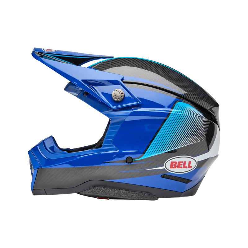 Helm Bell Moto 10 Spherical 2025 Evade Gloss Blue/Black