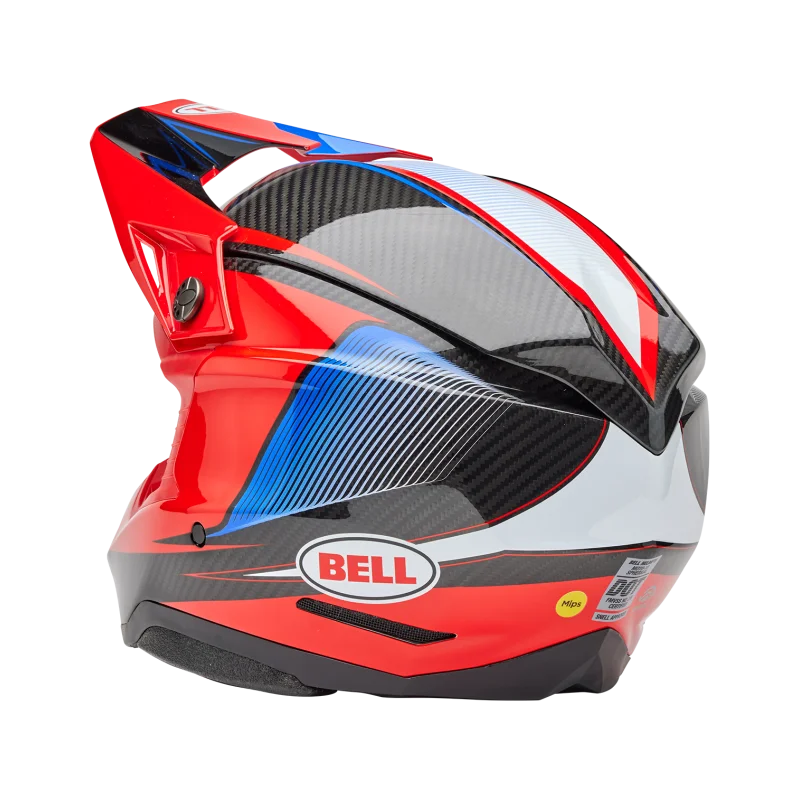 Bell Moto 10 Spherical 2025 Evade Gloss Red/Black Helm