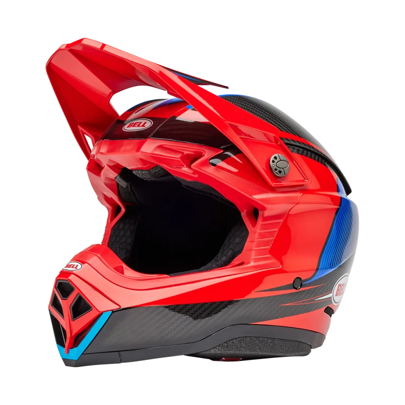 Casco Bell Moto 10 Spherical 2025 Evade lucido Rosso/Nero