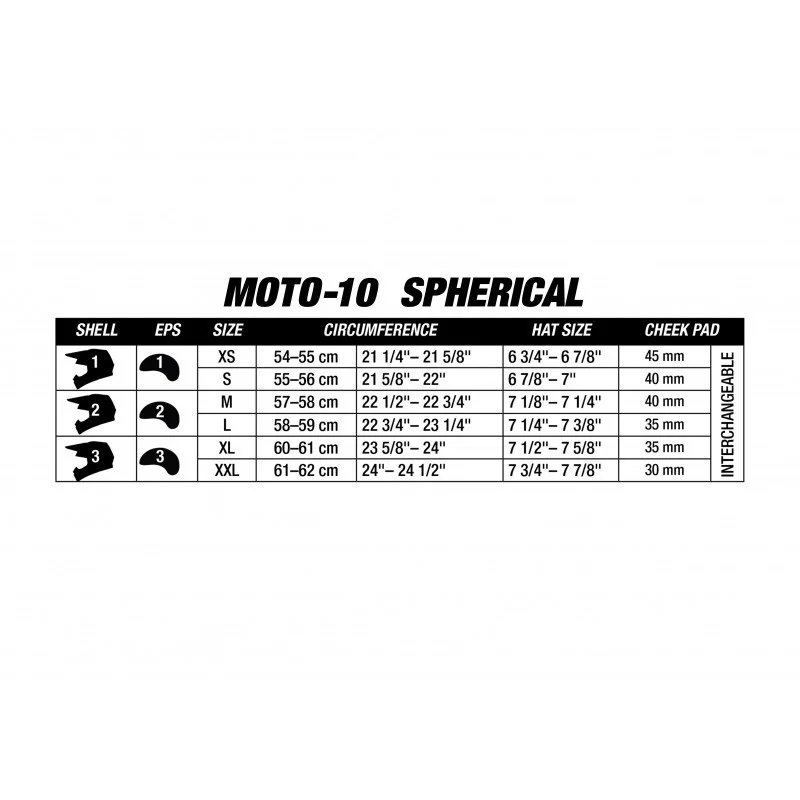 Helmet Bell Moto 10 Spherical black/white gloss Bell