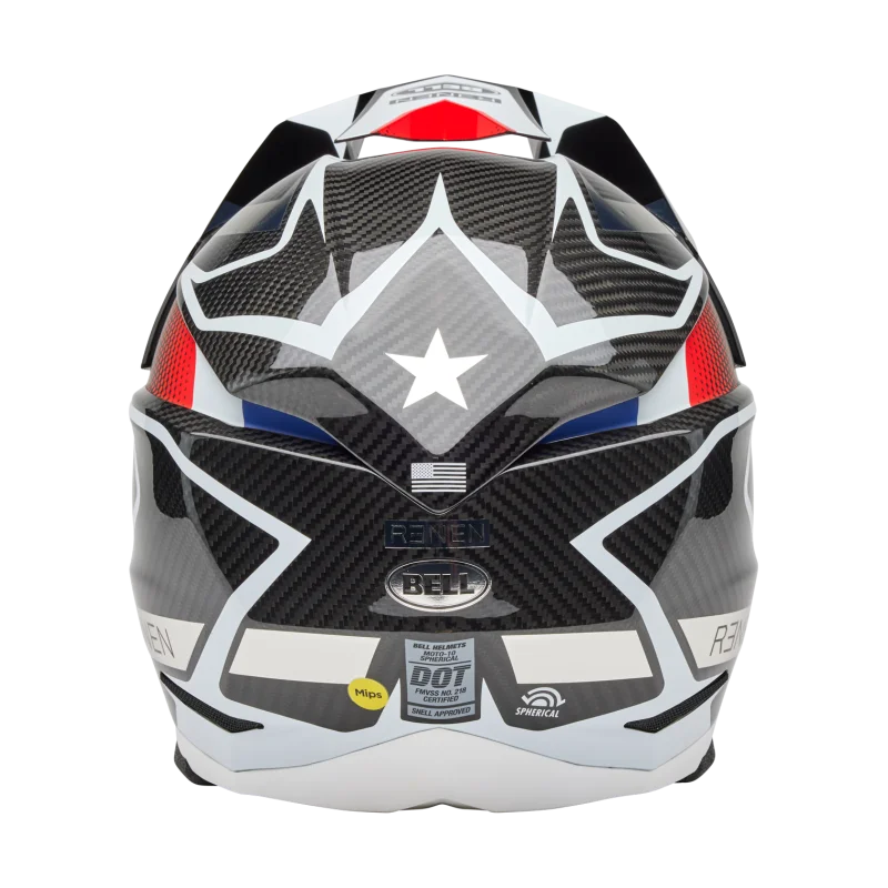 Casque Bell Moto 10 Spherical 2025 Renen Raycon Brillant/Mat|Noir/Blanc