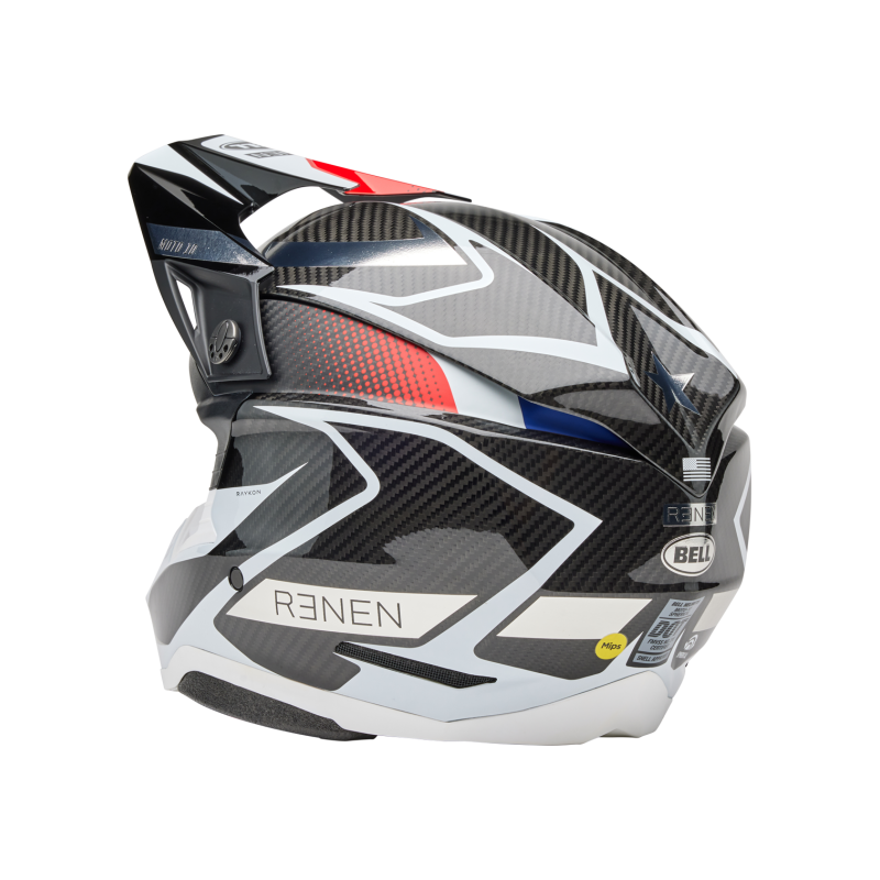 Helm Bell Moto 10 Spherical 2025 Renen Raycon Glanz/Matt|Schwarz/Weiß