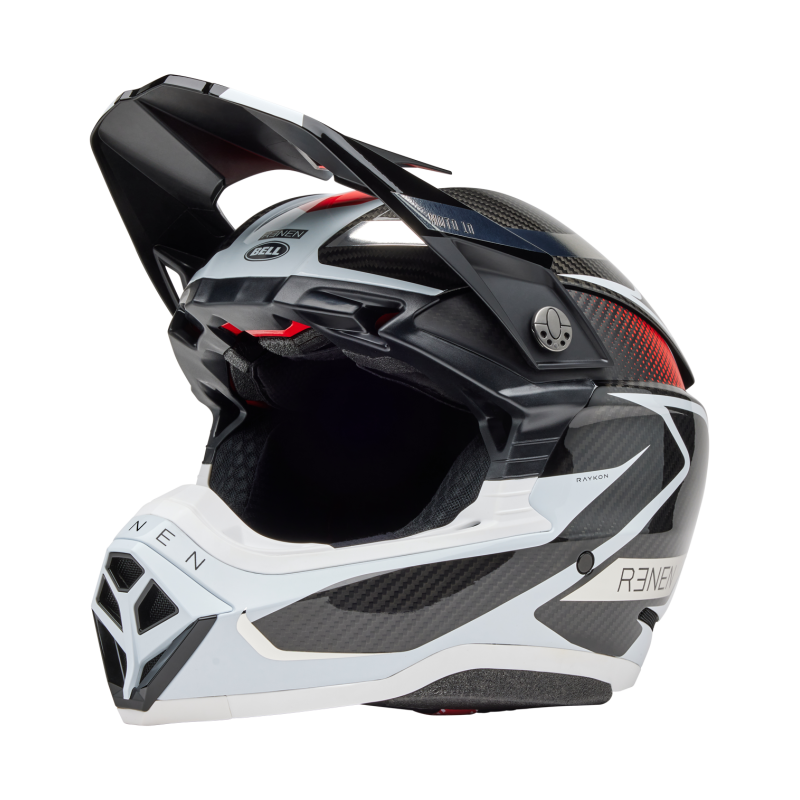 Casco Bell Moto 10 Spherical 2025 Renen Raycon Gloss/Matte|Nero/Bianco