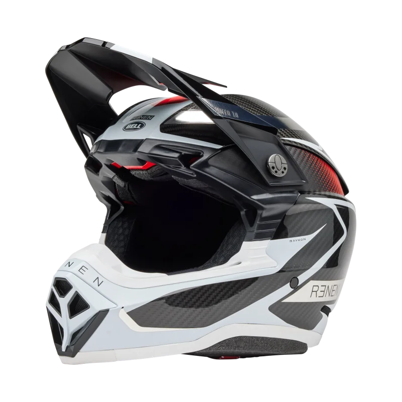 Casque Bell Moto 10 Spherical 2025 Renen Raycon Brillant/Mat|Noir/Blanc