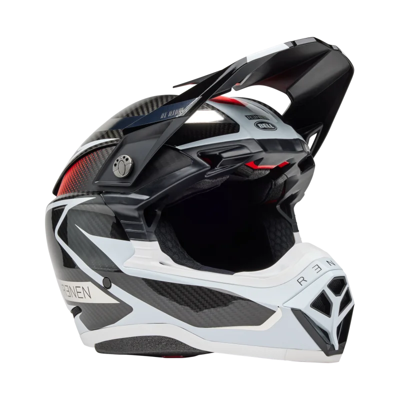 Casco Bell Moto 10 Spherical 2025 Renen Raycon Gloss/Matte|Nero/Bianco