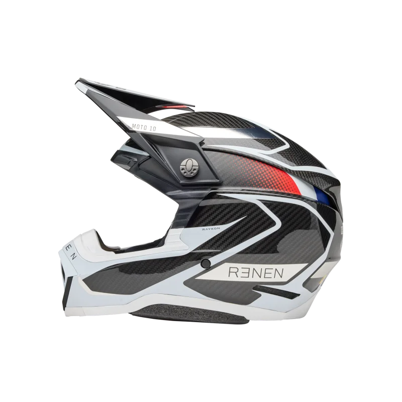 Casque Bell Moto 10 Spherical 2025 Renen Raycon Brillant/Mat|Noir/Blanc