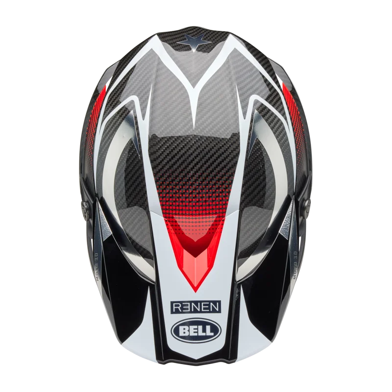 Helm Bell Moto 10 Spherical 2025 Renen Raycon Glanz/Matt|Schwarz/Weiß