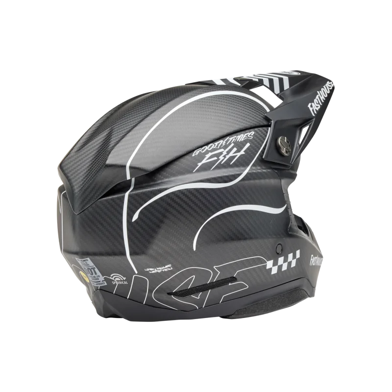 Casco Bell Moto10 Spherical Fasthouse Raven Opaco Nero/Bianco