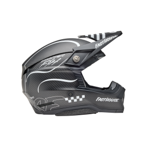 Casco Bell Moto10 Spherical Fasthouse Raven Opaco Nero/Bianco