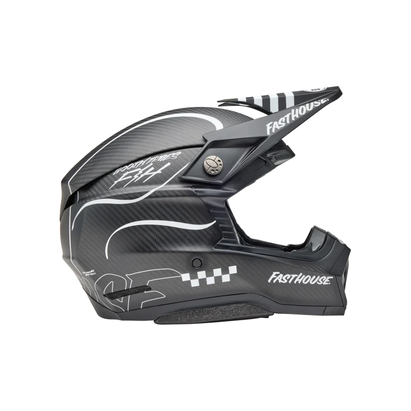 Helmet Bell Moto10 Spherical 2025 Fasthouse Raven Matte Black/White