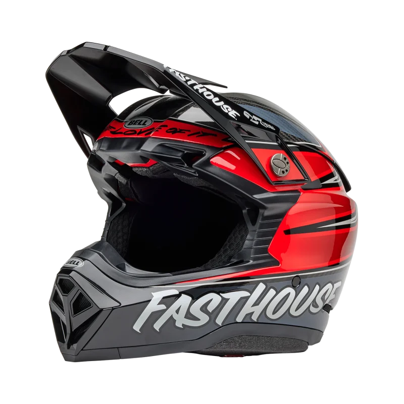 Helm BELL Moto-10 Spherical Fasthouse DITD 25 Grau/Rot