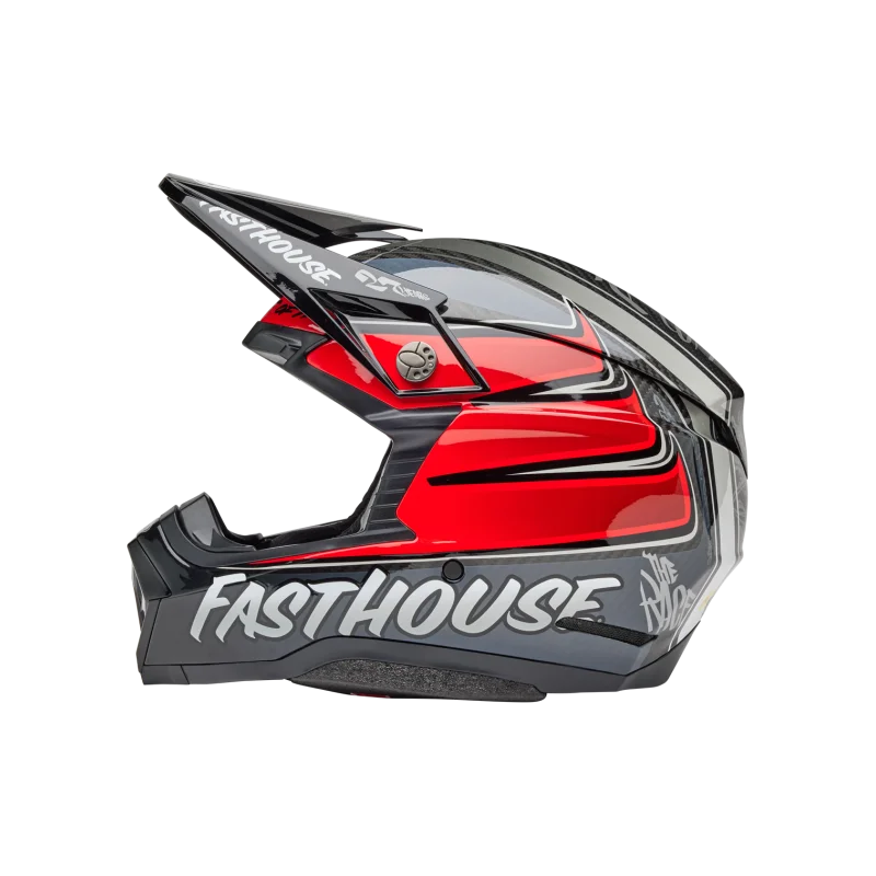 Casque BELL Moto-10 Spherical Fasthouse DITD 25 Gris/Rouge