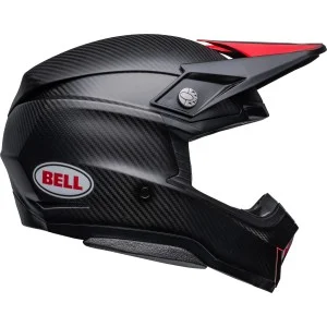 Casque BELL Moto-10 Spherical Carbon Noir Satiné Brillant/Rouge