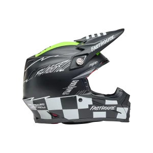 Casco BELL Moto-9S FLEX Fasthouse SMOKEBOMB semilucido Nero/Giallo fluo