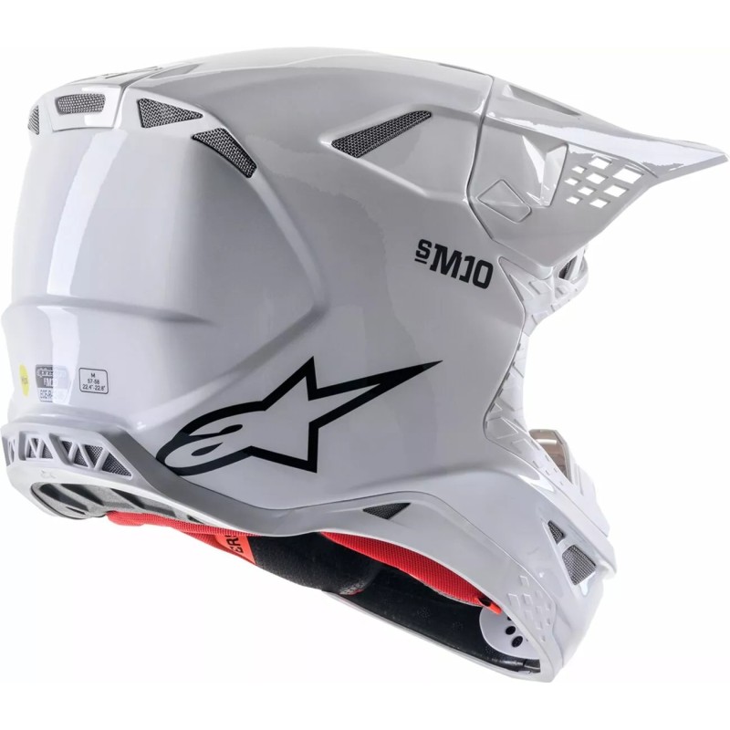 Helmet Alpinestars SM10 SOLID CARBON WHITE GLOSS