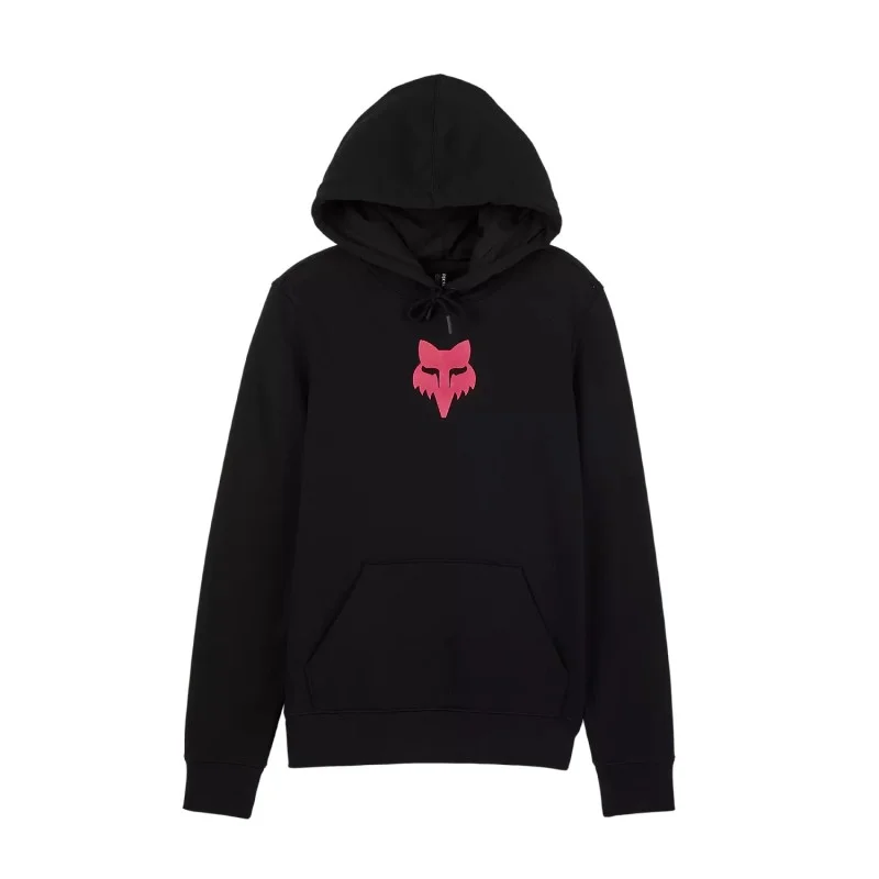 Woman Fox Head Fleece PO black pink