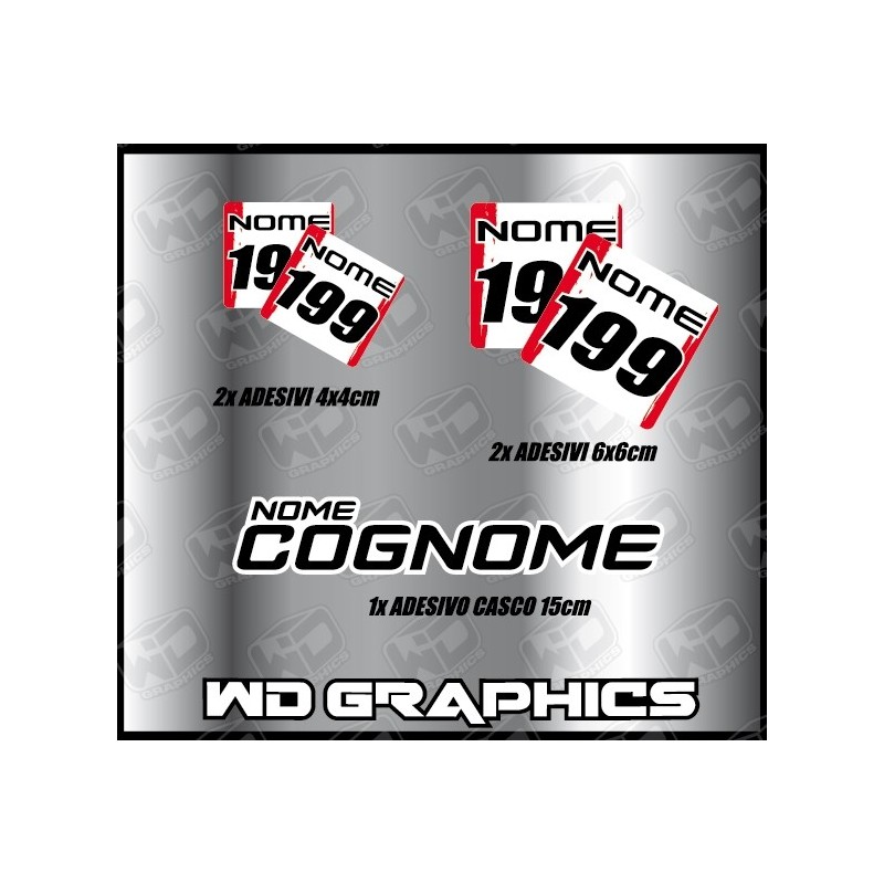 Kit Mozzi e Casco ADES2  Aufkleber-Stickers