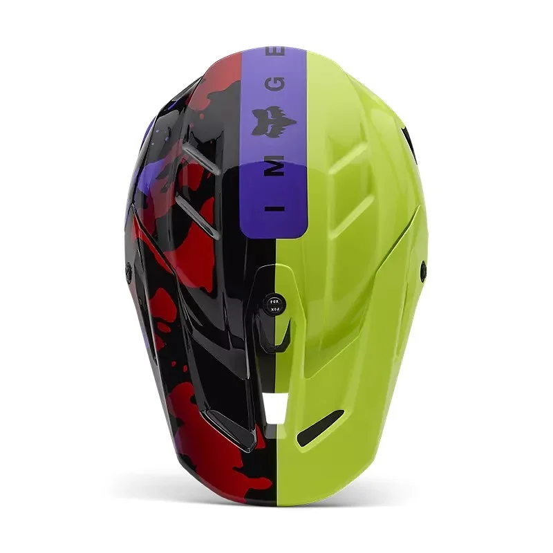 Casco FOX V3 Throttle giallo