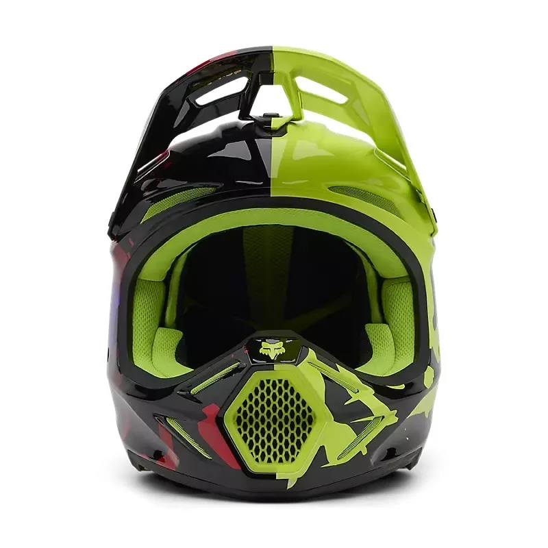 Casco FOX V3 Throttle giallo