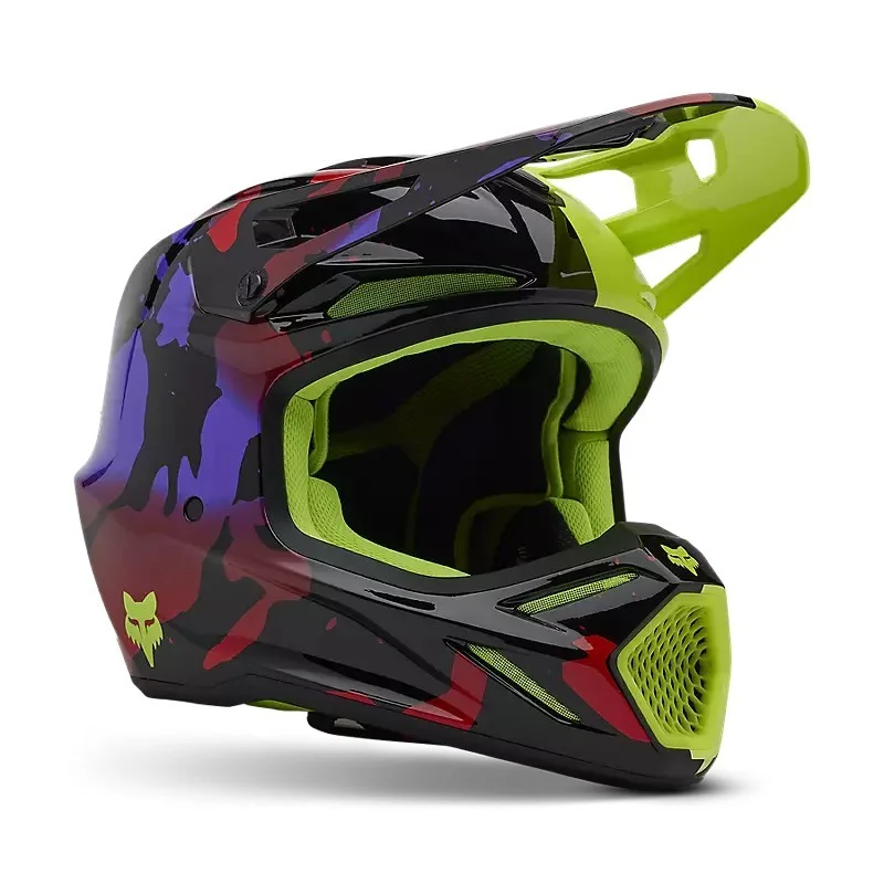 Helmet FOX V3 Throttle yellow