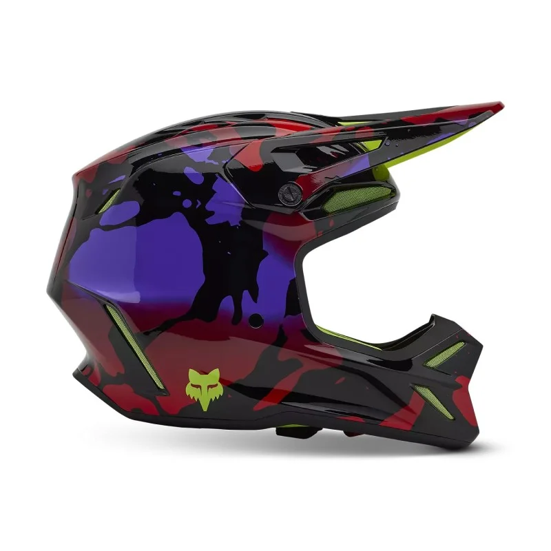 Helmet FOX V3 Throttle yellow