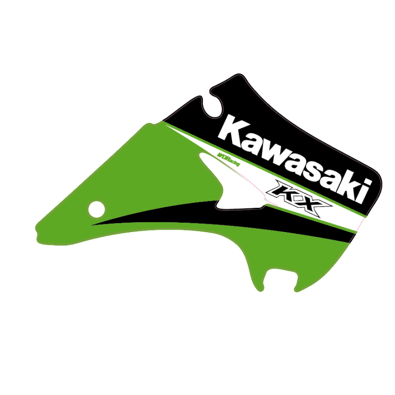 Kawasaki KX 125/250 2003-2008 original replica 06 radiator shrouds graphics